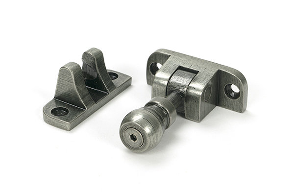 Mushroom Brighton Fastener (Radiused), Pewter Patina