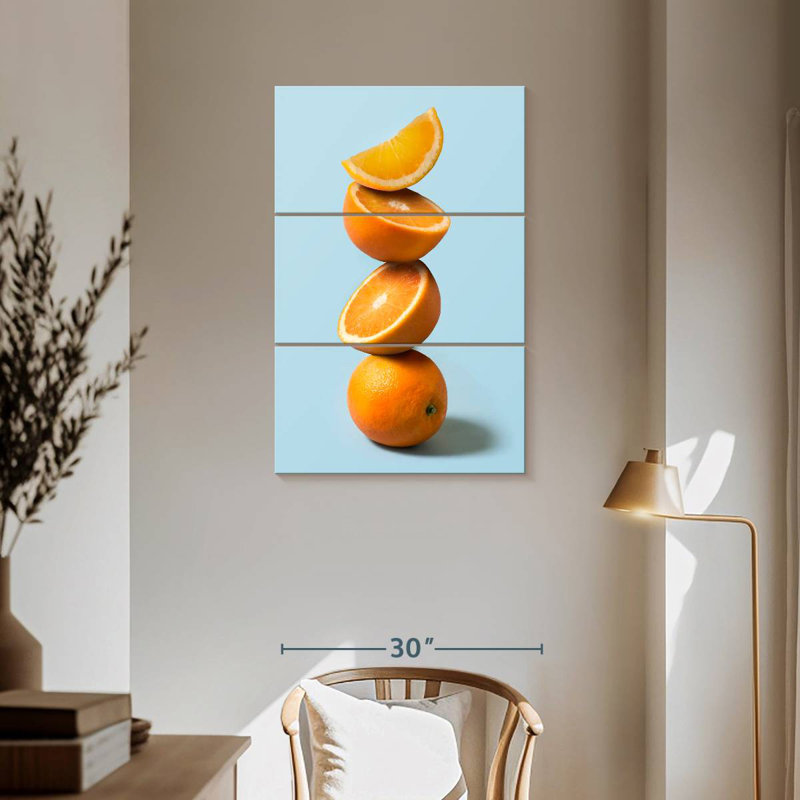 Yarlin Stack Of Oranges, 57" H x 36" W
