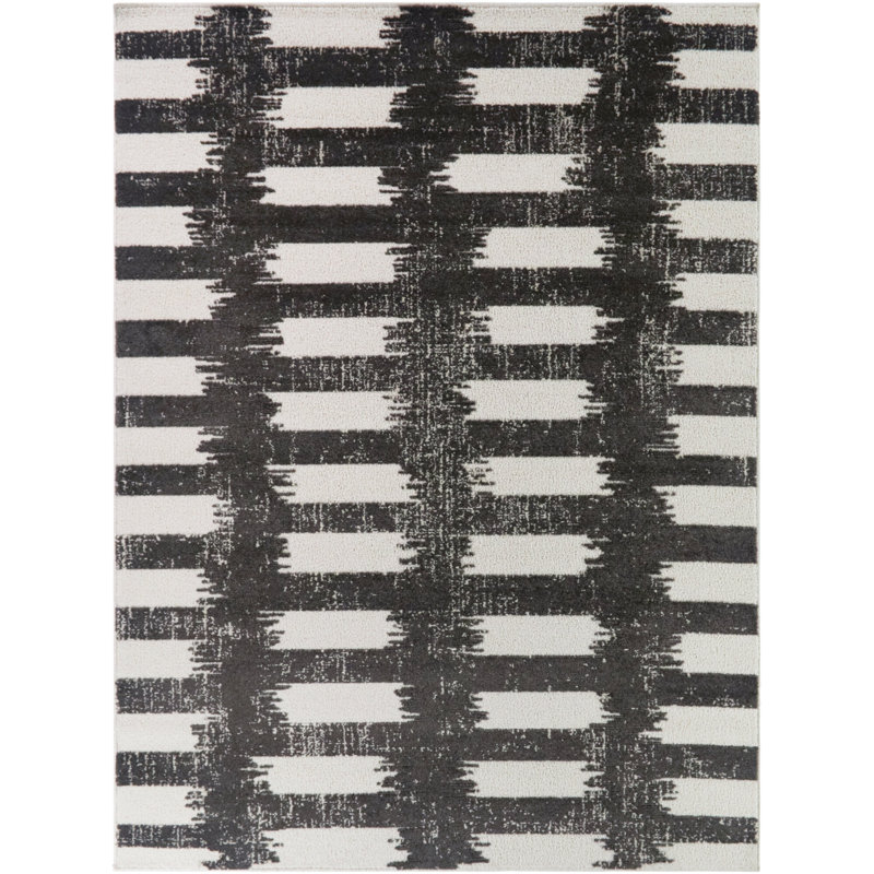 Tapis gris anthracite Armand, 5 pi 3 po x 7 pi