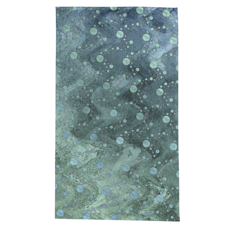 Leffel Abstract Tablecloth, Green/Blue