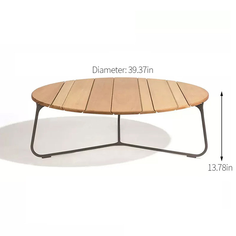Table basse d'extérieur Sawaira 39,37 po Sawaira