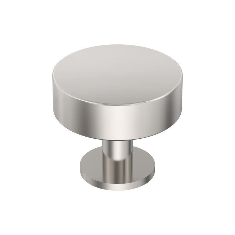 Poignée d'armoire en nickel poli de 1 1/4 po (32 mm) de diamètre Radius, Nickel poli