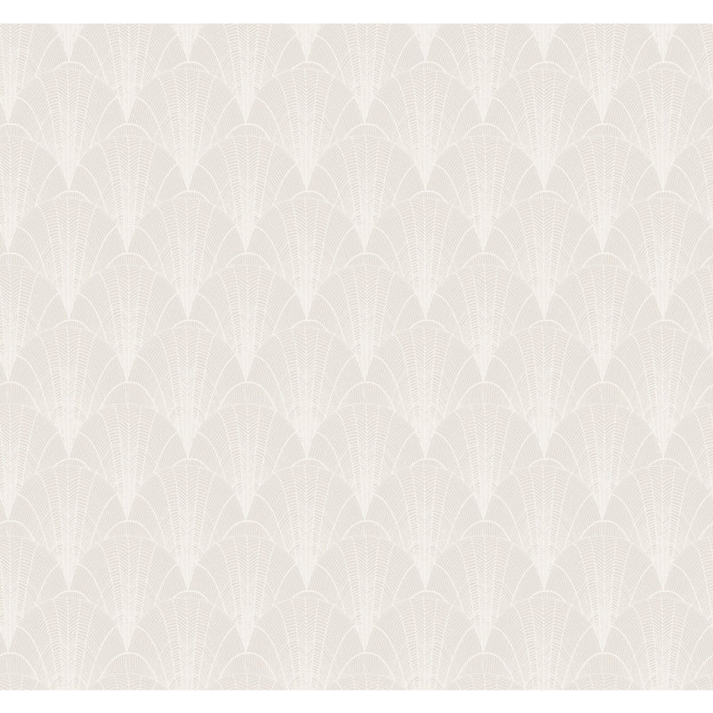 Rouleau de papier peint l 27 pi x 27 po perles festées Modern Heritage 125th Anniversary, Crème / Blanc