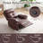 Upholstered Brown Cat Scratch-Resistant Fabric Swivel Rocker Recliner-687169835
