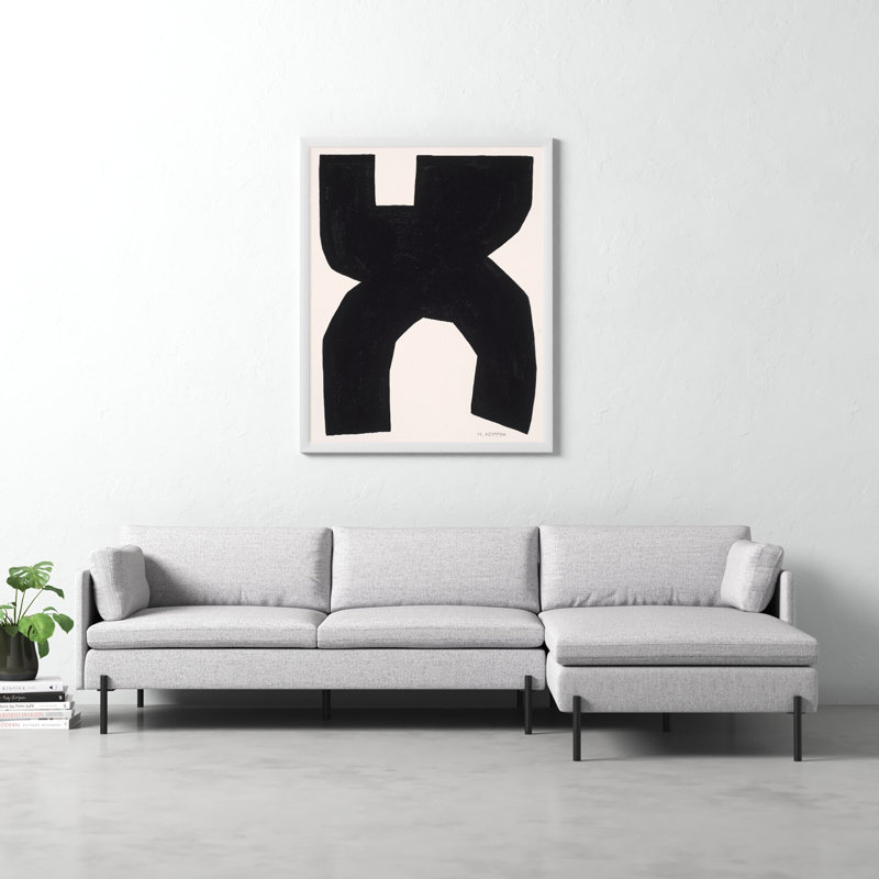 Module On White 1 by Michael Kempen, White, 50" H x 40" W x 1.25" D