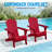  HDPE All-Weather Foldable Adirondack Chair with Cup Holder (Set Of 4,Red)-1144782316-1168729533