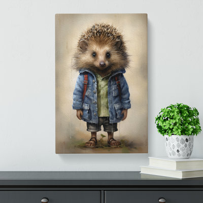 Hedgehog With Glasses - No Frame Print