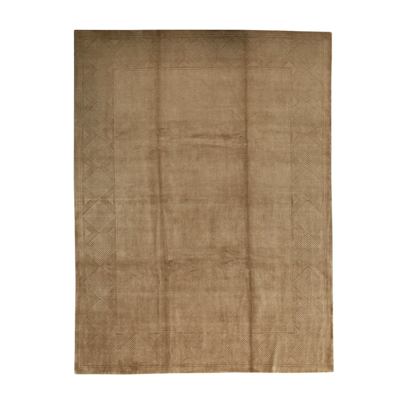 Gabbeh Wool Southwestern Area Rug in Brown