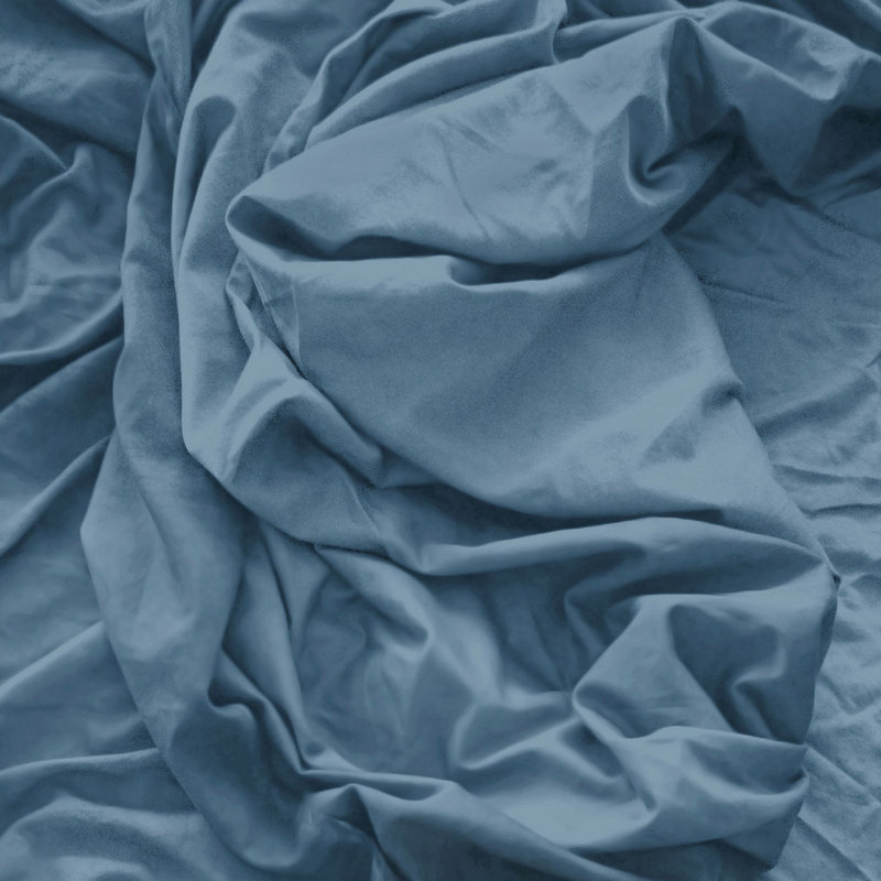  Ensemble de draps à densité de tissage 600 fils Luxe Soft & Smooth, Double, Bleu cadet