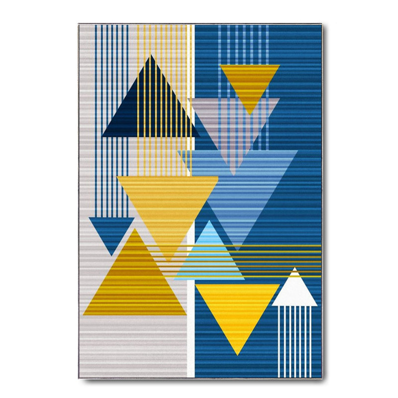 Tapis en coton Deonte, Rectangle 3 pi 11 po x 7 pi 3 po