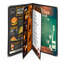 Paquet de 20 pochettes pour menu de restaurant WeChef 8,5 x 11 po style livre 4 pages 8 vues PVC transparent-55821765-55821762