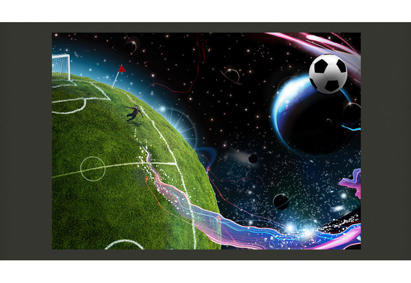 Space Football 231cm x 350cm Wallpaper