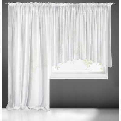 Shreyas Semi Sheer Curtains Single Panel