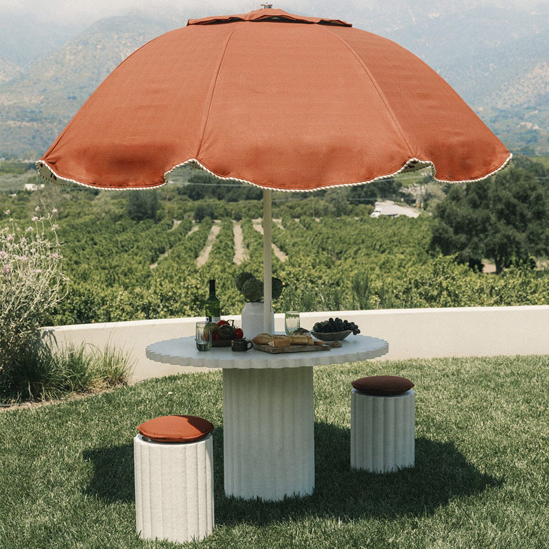 Patio 90'' W Umbrella, Red