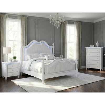 Acevedo 3-Piece Bedroom Set With Led Light