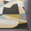 Tapis gris / kaki / bleu sarcelle en laine touffeté à la main Gaye-215499665