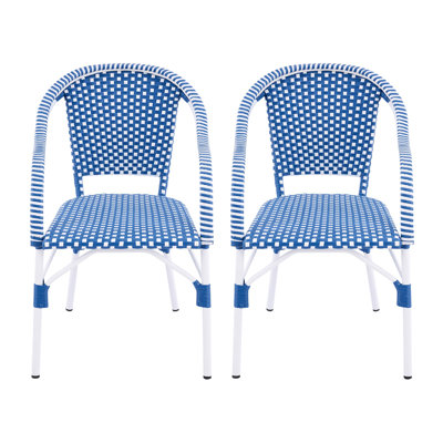 Chaises de patio avec cadre en aluminium