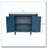 47''Oval Storage Cabinet with 4 Doors