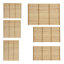 150cm H x 180cm W Solid Wood Fence Panels Included