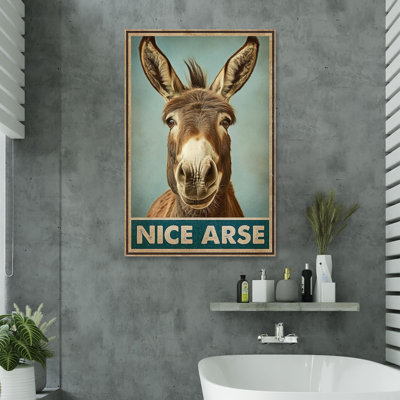 Donkey Nice Ass 4 - 1 pièce, impression sur toile tendue