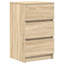 Bedside Cabinet With 3 Drawers 39X35x65 Cm-1950791846