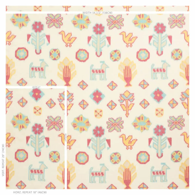 Chuska Warp Print Fabric, Multicolor