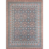 Oushak Collection, Transitional One-of-a-Kind Rectangle 8'10" X 11'11" Hand Knotted Area Rug