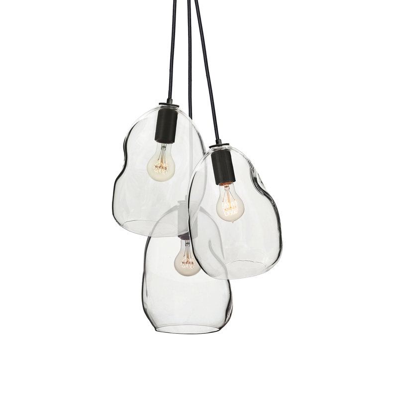 Bubble 3 - Light Chandelier, Black, 108" H x 14" W x 14" D