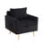Upholstered Arm Accent Chair with Storage and Pocket-109107158