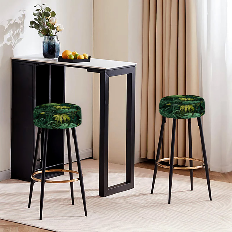 Jungle Canopy Tropical Pattern - Tropical Bar Stools Set Of 2