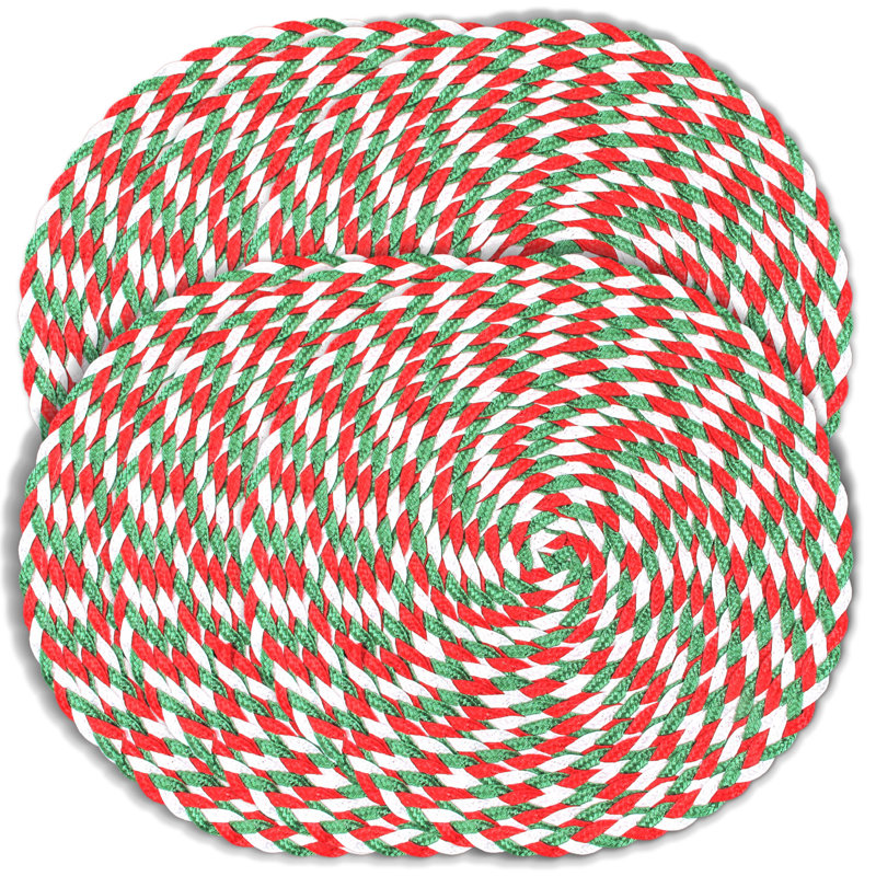Enderson Polypropylene Plastic Geometric Round Placemat