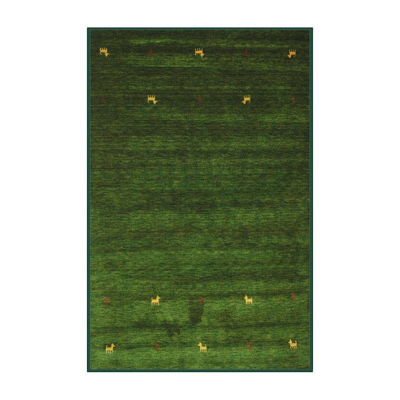 Tapis vert contemporain Guanaja, Rectangle 5 pi x 7 pi