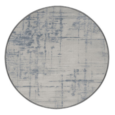Tapis abstrait gris lavable à la machine