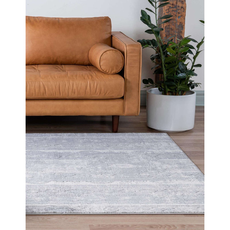 Geddis Ikat Indoor Rug, Square 6'