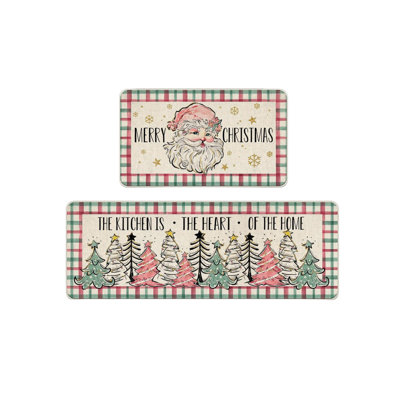  Tapis de porte anti-usure pour l'entrée de Noël