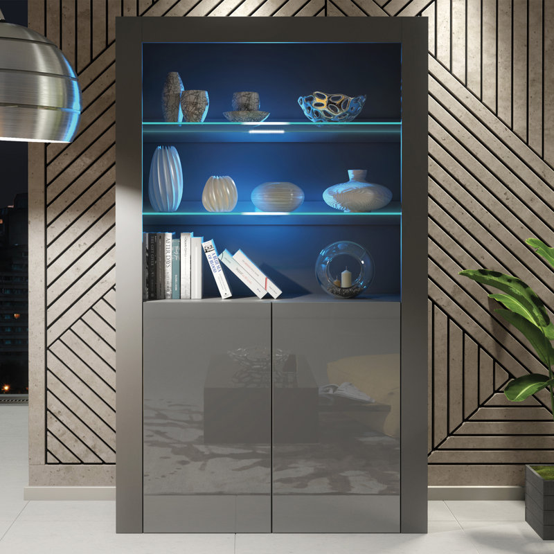 Aristil Display Cabinet, Grey