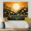 Printemps, fleurs de pleine lune, impression d'art mural