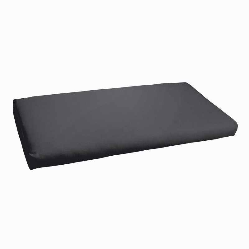 Sunbrella Outdoor Bench Seat Cushion, Canvas Aruba Sunbrella® Canvas, 2" H x 55" W x 18" D