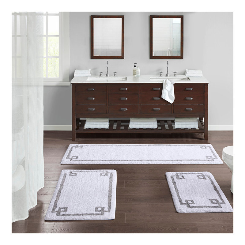 Tapis de bain en coton touffeté 24 x 40