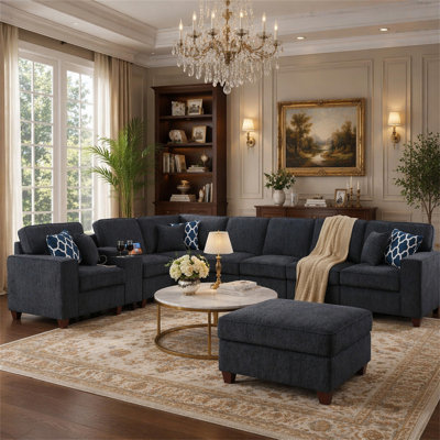 Sectional Sofa With Ottoman