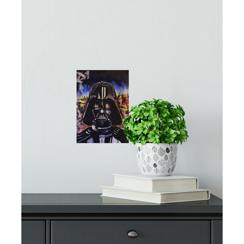 " Darth Vader " by Ed Capeau, Wrapped Canvas, 10" H x 8" W x 1.5" D, No Matte