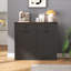Armoire à poubelle double basculante de style champêtre-134749463