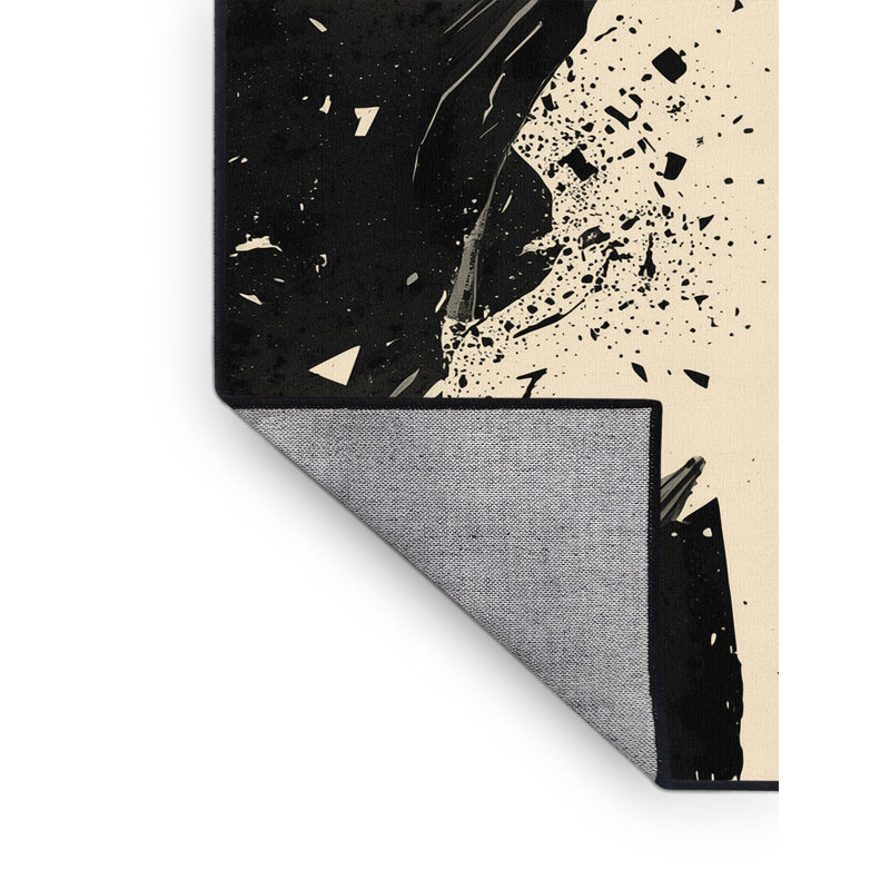 Tapis gris apaisant à la machine Wimberley, 5 x 8