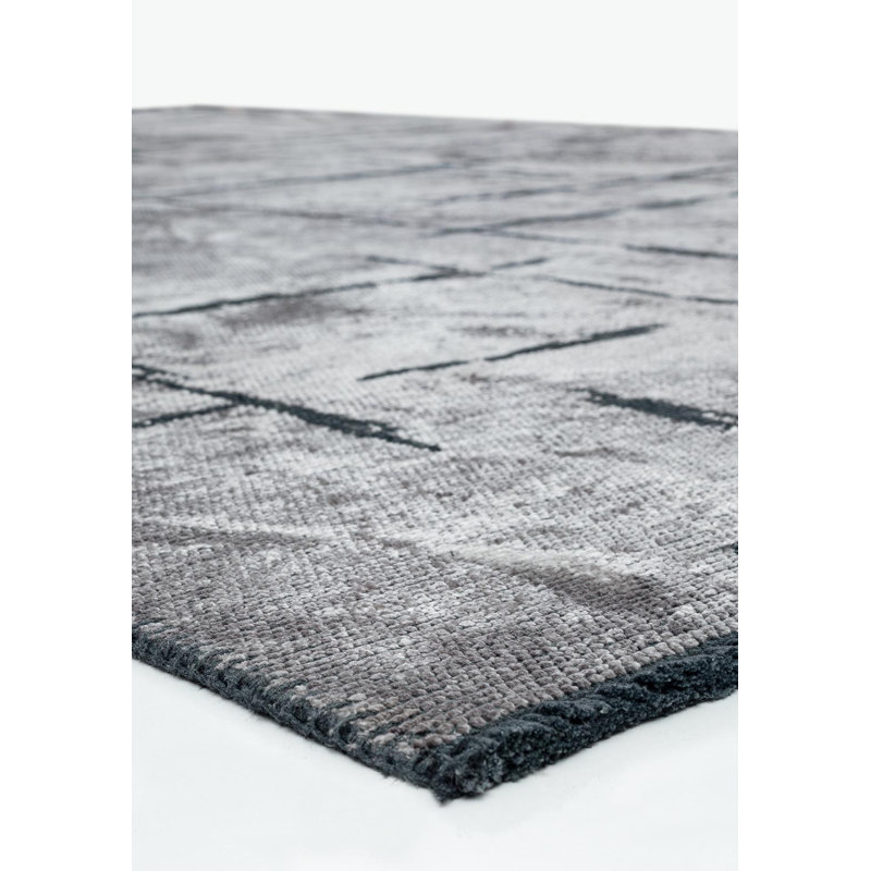 Modern Loose Abstract Stripes, Square 9'10"