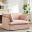 Fauteuil d'appoint surdimensionné de 47,2 po avec accoudoirs en chenille de charge double pour salon et appartement