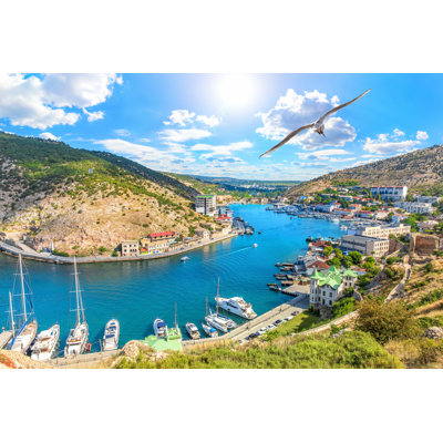 Balaklava Bay View In Sevastopol by Anton Aleksenko - Wrapped Canvas Print