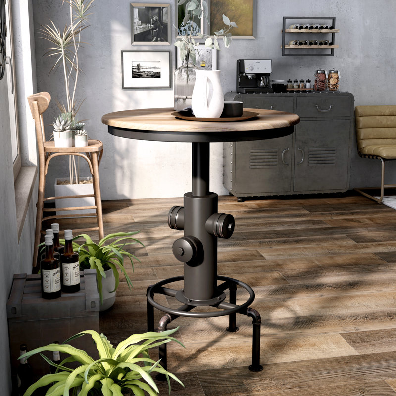 Peres Round Metal Base Dining Table