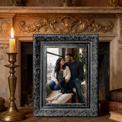 Black 1PC 11" x 14" Elegant Picture Frame with Lightweight PS Frame
