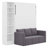 Murphy Bed Wall Bed with Sofa,with Shelves-125171936