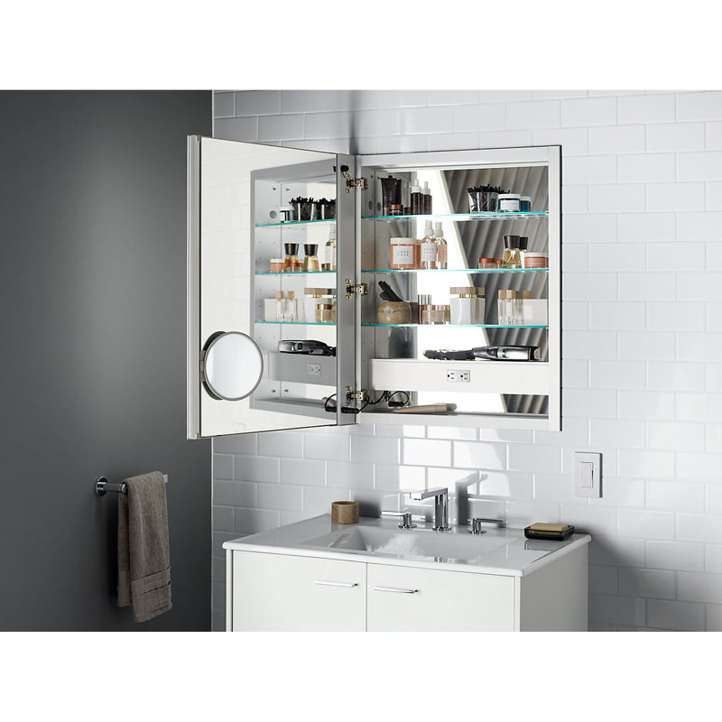 Verdera® Medicine Cabinet with Lighting, 30" H x 24" W x 5.19" D